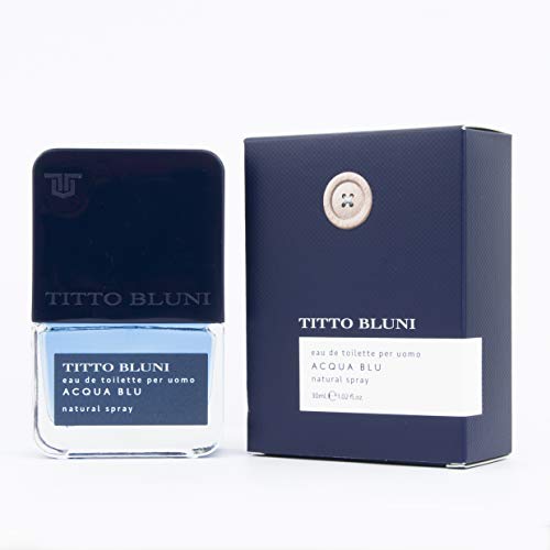 TITTO BLUNNI - Acqua Blu Uomo, Perfume Hombre, 30ml