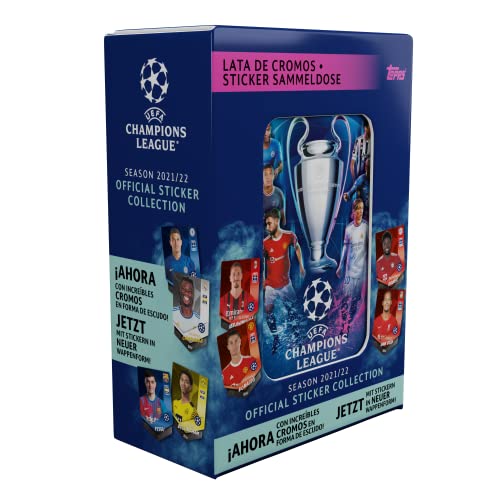 Topps UEFA Champions League Cromos 2021/2022 - Lata de coleccionista