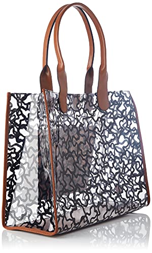 TOUS Trans-MARRÓN, Shopping XL. Amaya Vinyl Mujer, One Size