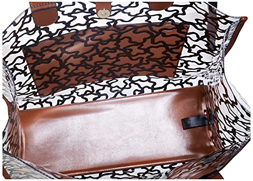 TOUS Trans-MARRÓN, Shopping XL. Amaya Vinyl Mujer, One Size