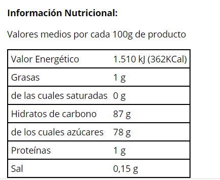 Turrón tipo Nougat Tropical El Artesano - Aitana 300 gr