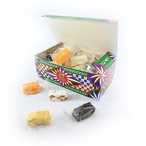 Turrones sicilianos blandos artesanos de gustos surtidos (gr.400). RAREZZE: productos típicos, cannoli, pasta de almendra, cassate, de pastelería artesanal siciliana