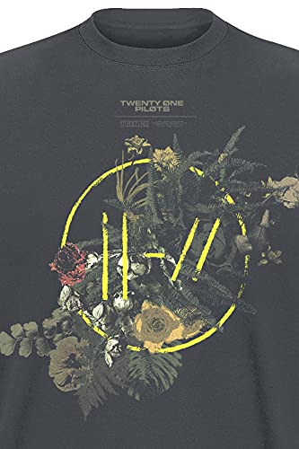 Twenty One Pilots Bouquet Hombre Camiseta Ceniza M, 100% algodón, Regular