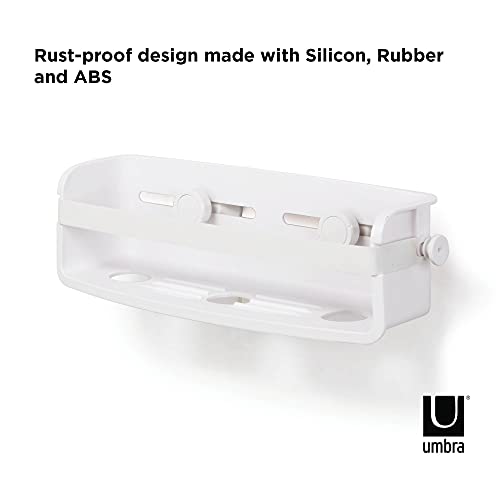 Umbra Flex Organizador de ducha, Blanco