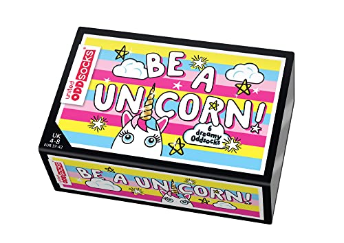 United Oddsocks - Caja de 6 calcetines desparecados mulicolores - Femmes Licorne Chaussette- Be A Unicorn(multicolor), talla EU 37-42