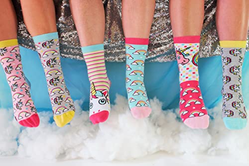 United Oddsocks - Caja de 6 calcetines desparecados mulicolores - Femmes Licorne Chaussette- Be A Unicorn(multicolor), talla EU 37-42