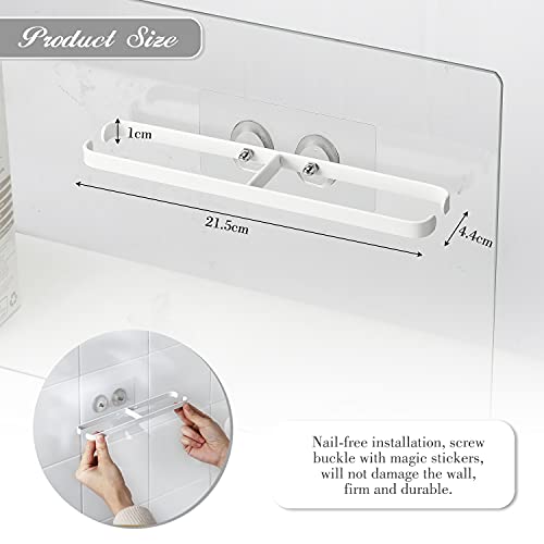 Utapossin Zapatero de Pared, Zapatillas Estante, Estante de Almacenamiento de Zapatillas Autoadhesivas No Perforadas, Suspensión de Zapatos para el Hogar(Sin Perforaciones) (Blanco)