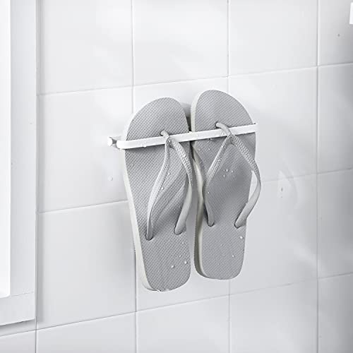 Utapossin Zapatero de Pared, Zapatillas Estante, Estante de Almacenamiento de Zapatillas Autoadhesivas No Perforadas, Suspensión de Zapatos para el Hogar(Sin Perforaciones) (Blanco)
