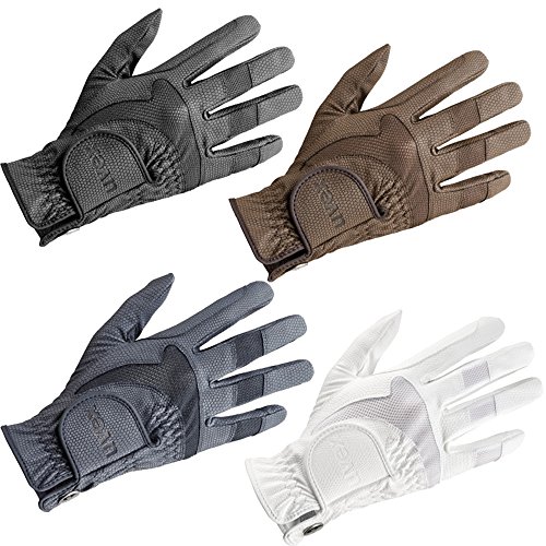 Uvex I-Performance 2 Guantes de equitación, Adultos Unisex, Black, 7