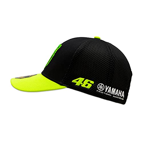 Valentino Rossi Gorra de Visera Central Sponsor,One Size,Negro,Hombre