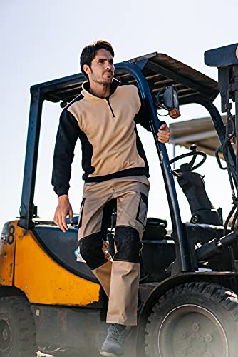 VELILLA 103020B_08/00_46 pantalón Bicolor Multibolsillos, Gris y Negro
