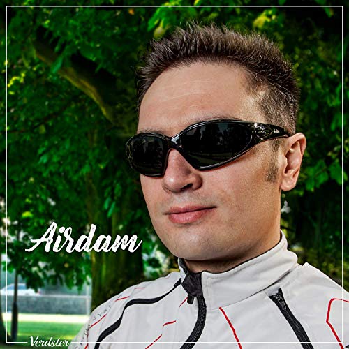 Verdster Gafas de Sol Deportivas Polarizadas para Mujer Gafas para Hombres Motociclistas Ciclistas para Correr Montura con Almohadillas de Espuma Airdam Orig