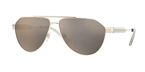 Versace 0VE2223 Gafas, Gold/Grey Gold, 62/13/140 para Hombre