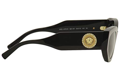 Versace 0VE4376B Gafas, Black/Grey, 54/19/140 Eyewear