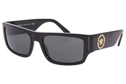 Versace 0VE4385 Gafas, Negro, 56 Unisex Adulto