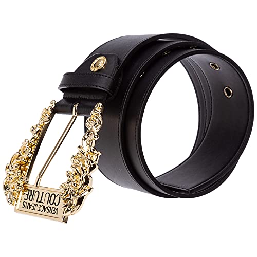 Versace Jeans Couture 71VA6F02 71627 - Cinturón de cintura alta para mujer, color negro 90
