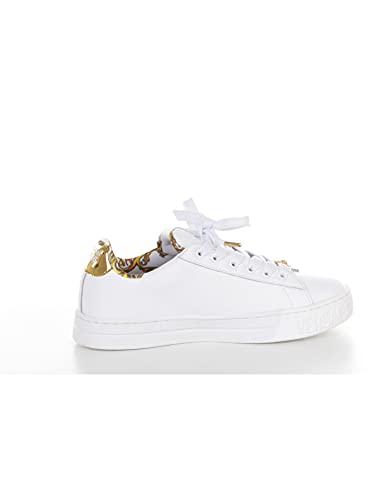 Versace Jeans Versace Jeans Zapatillas Mujer Leather+Laminated 71VA3SK6, blanco, 39 EU