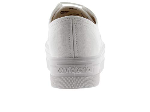 victoria Plataforma VICTORIA Basket Barcelona Lona 109200-WOMEN para Mujer Blanco 37