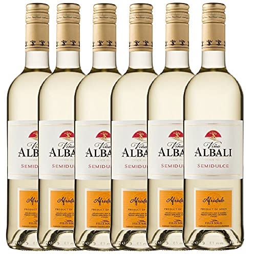 Viña Albali Viña Albali Blanco Semidulce - 6 Paquetes de 750 ml - Total: 4500 ml