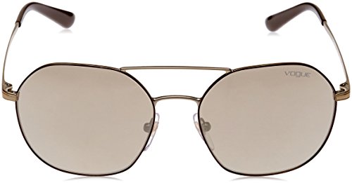 Vogue 0Vo4022S Gafas de Sol, Matte Brown/Pale Gold, 55 para Mujer