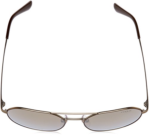 Vogue 0Vo4022S Gafas de Sol, Matte Brown/Pale Gold, 55 para Mujer