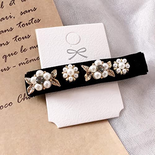 wangbadan La Nueva Gota de Agua Flannel Rhinestone Clips de Pelo de Alto Grado Boutique Crystal Hair Pines para Mujeres Europa y América Simple Popul-A15