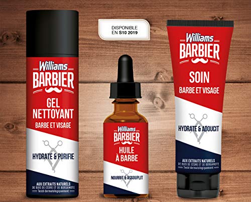 Williams Barbier Gel limpiador hidratante y purificante 150 ml – Lote de 3