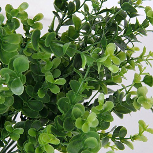 WINOMO 2 piezas pequeñas hojas plástico Planta Hierba Aglaia Odorata para casa decoración de la boda (verde)