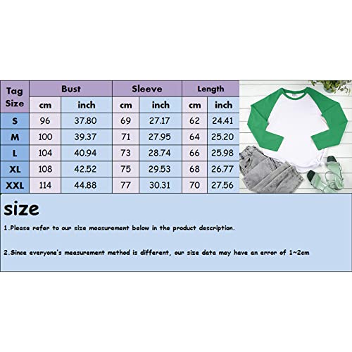 Women's St. Patrick's Day Fashion Tops Casual Shirt Printed Shirt Long Sleeve Loose O Neck Top Casual T-Shirt Top Blusa Feminina (Camouflage, XXL)
