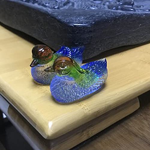 XDYFF Feng Shui Estatua Yuan Yang Amor Pájaro Figura Animal Escultura Decorativa para El Hogar, Oficina En Casa Adornos Regalo,Set