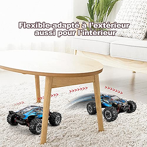 YONCHER YC100 Coche Teledirigido, 1:20 Offroad 4WD RC Coche con 30+ Kmh, 2.4GHz Crawler Camiones de Control Remoto Juguete con 2 Baterías 40min Tiempo de Juego, Regalo para Niños y Adultos