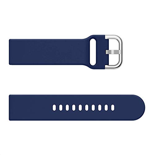 ZEHENG Correas de Reloj de Repuesto de Silicona para Xiaomi Huami Amazfit Bip Youth Watch (Azul Oscuro, 20mm)