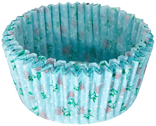 Zenker 43956 Moldes Vintage – Rose 5 x 3 cm 50 Unidades de Papel, Color Azul Claro/Rosa, 50 Unidades