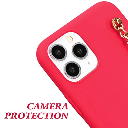 ZhuoFan Navidad Funda para iPhone 11 Cárcasa Silicona con Dibujos 3D Muñecas Navidad Diseño Ultrafina Suave TPU Antigolpes de Protector Piel Pulsera Case para Apple iPhone 11, Rojo