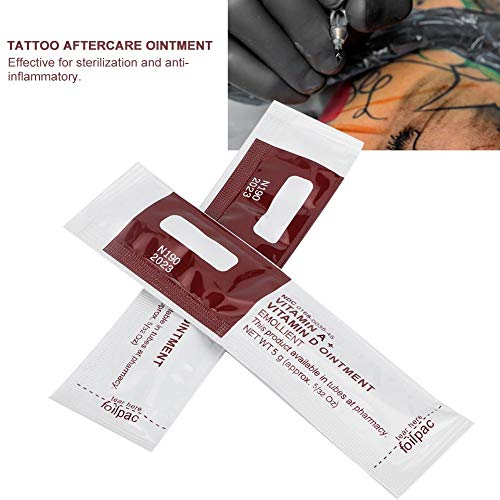 100Pcs / Bag Safe, Efectivo, Crema para tatuaje, Crema para el cuidado del tatuaje + Producto para el cuidado posterior del tatuaje para hidratar la piel. Protección contra el tatuaje para la piel.