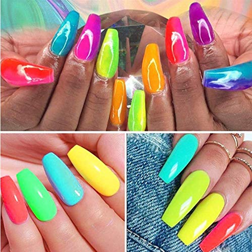 12 colores/caja polvo de sombra de ojos suelto, pigmento de neón fluorescente paleta de maquillaje brillo sombra de ojos cara pintura corporal pintura artesanía uñas arte cosméticos