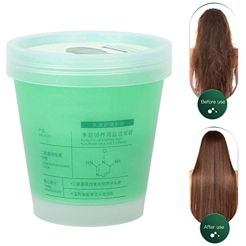 200 G / 7.05 Oz Exfoliante para el Cuero Cabelludo, Exfoliante para el Cuero Cabelludo, Exfoliante para el Cuero Cabelludo con Sal Marina Peeling Cabello Peeling Hidratante para el Cuero Cabelludo