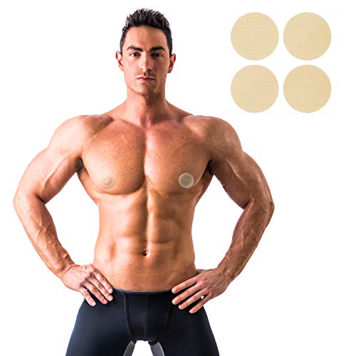 200 Piezas para Hombre Tapas de pezón Protector de pezón Pezones de Cinta de pezón para Hombres Solución de Rozaduras de pezón Pasties Desechables Pasty Set