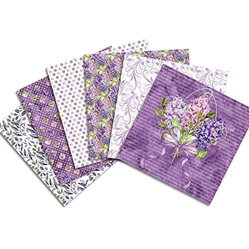 24 piezas de bloc de notas de papel para álbum de recortes floral, exquisito papel de cartulina, papel estampado vintage, manualidades de papel decorativo para manualidades, 12 pulgadas papel de fondo
