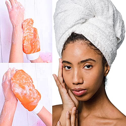 2X Guante Exfoliante - Guante de Crin de caballo - Guante Kessa - Exfoliante Natural y Eficaz - Cuerpo y Cara para Mujeres y Hombres - Limpia la Piel