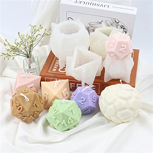 3D Dados Decoración Vela Molde Europeo y Americano Personajes Clásicos Perfumados Material Vela Molde Decoración Hogar