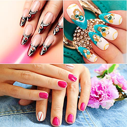 4 Cortadores de Punta de Uñas Francesa Cortadores de Bordes de Manicura Guías de Uñas Francesa Cortadores de Línea V de Sonrisa Plantilla de Borde Uñas de Acero Inoxidable con 2 Cepillos