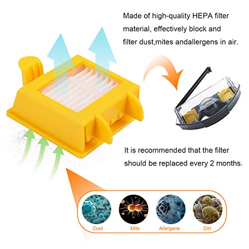ABClife Kit Cepillos Repuestos de Accesorios Compatible con Aspiradoras iRobot Roomba Serie 700 720 750 760 765 770 772 772e 774 775 776 776p 780 782 782e 785 786 786p 790-23PCS