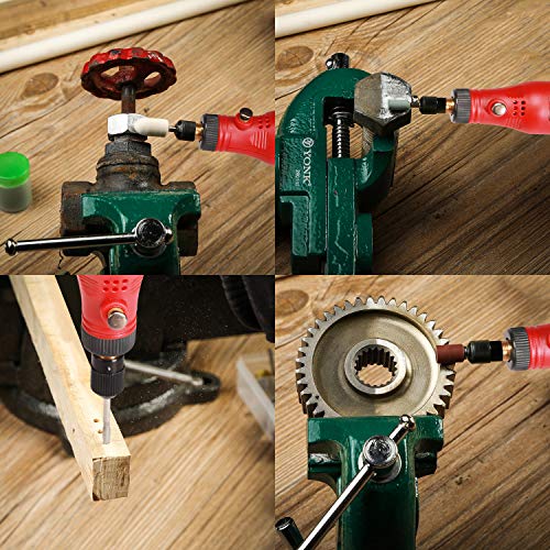 Accesorios de herramientas rotativas SPTA 349pcs 1/8" Vástago Eléctrico Grinder Universal Kit de Accesorios con Caja de Almacenamiento para Fácil Corte Afilado Cortar Granding Taladrar y Pulir
