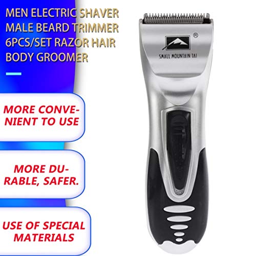 ACEHE Cortadoras eléctricas, afeitadora eléctrica para Hombres, Recortadora de Barba Masculina, 6 unids/Set, maquinilla de Afeitar, afeitadora Corporal, depilación, máquina de Afeitar Recargable