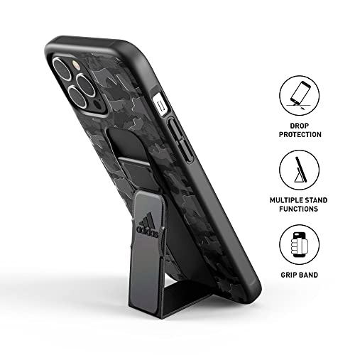 adidas 42453 Funda diseñada para iPhone 12 Pro MAX 6.7, con Correa de Mano, Funda a Prueba de caídas, Bordes elevados, Color Negro