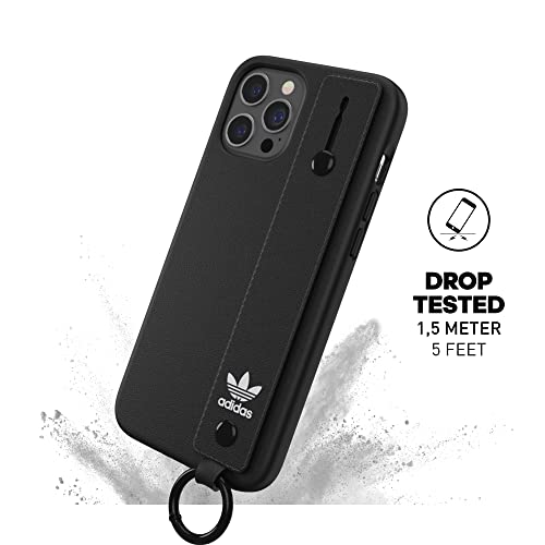 adidas EX7990 Funda diseñada para iPhone 12 ProMax6.7, Correa de Mano, Fundas anticaídas, Bordes elevados, Funda Original, Color Negro
