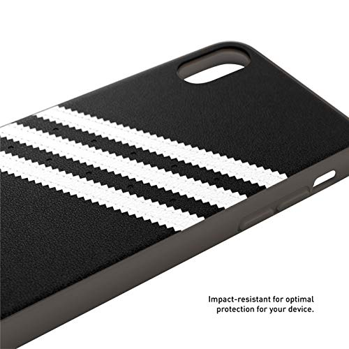 adidas Funda diseñada para iPhone X, iPhone XS, Fundas probadas a Prueba de caídas, Bordes elevados, Funda Original Protectora Negra y Blanca