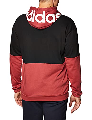 adidas M New A HD SWT Sudadera, Hombre, Negro/Rojleg