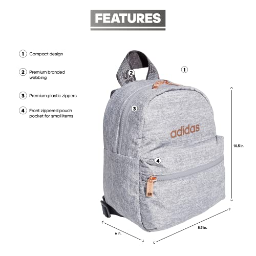 adidas Mini mochila unisex lineal 2 mini mochila pequeña bolsa de viaje mini mochila